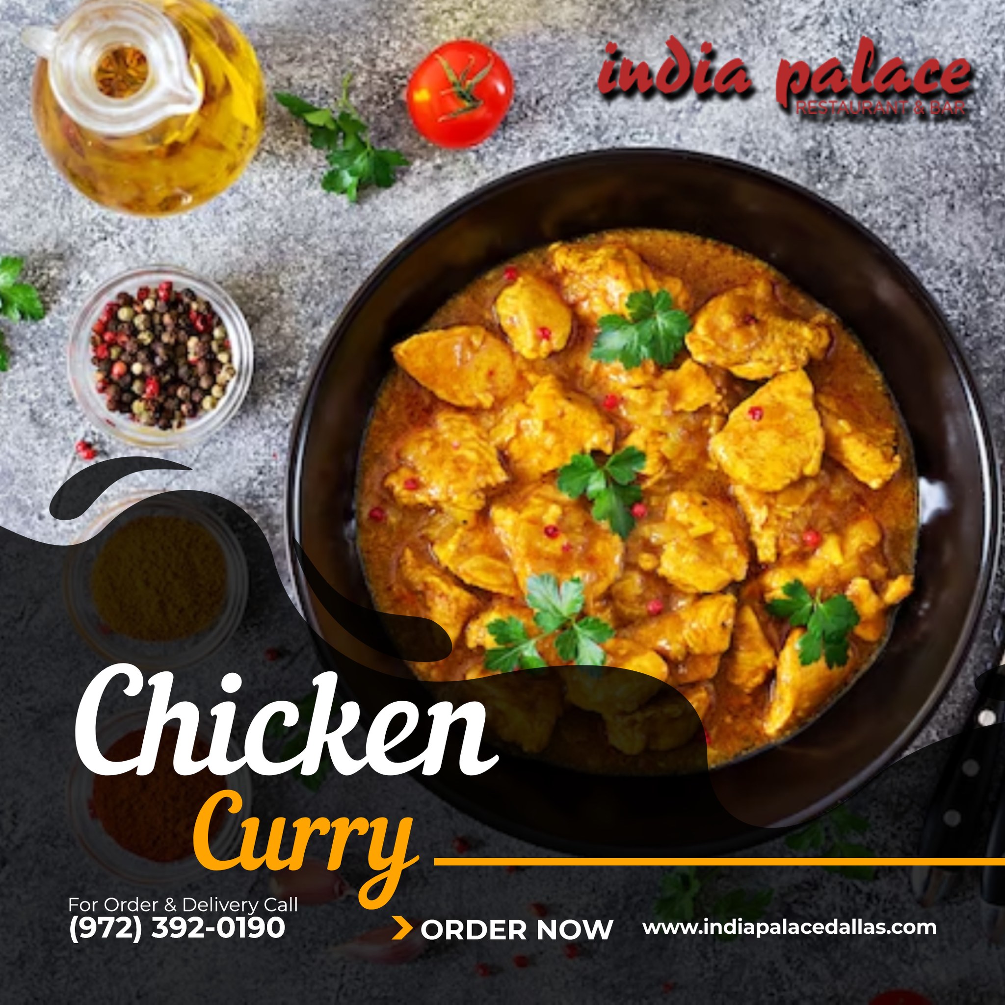 Experience Authentic Indian Chicken Curry At India Palace